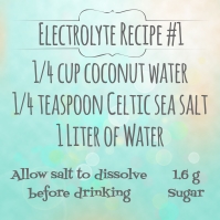 HCG Electrolyte Recipe #1