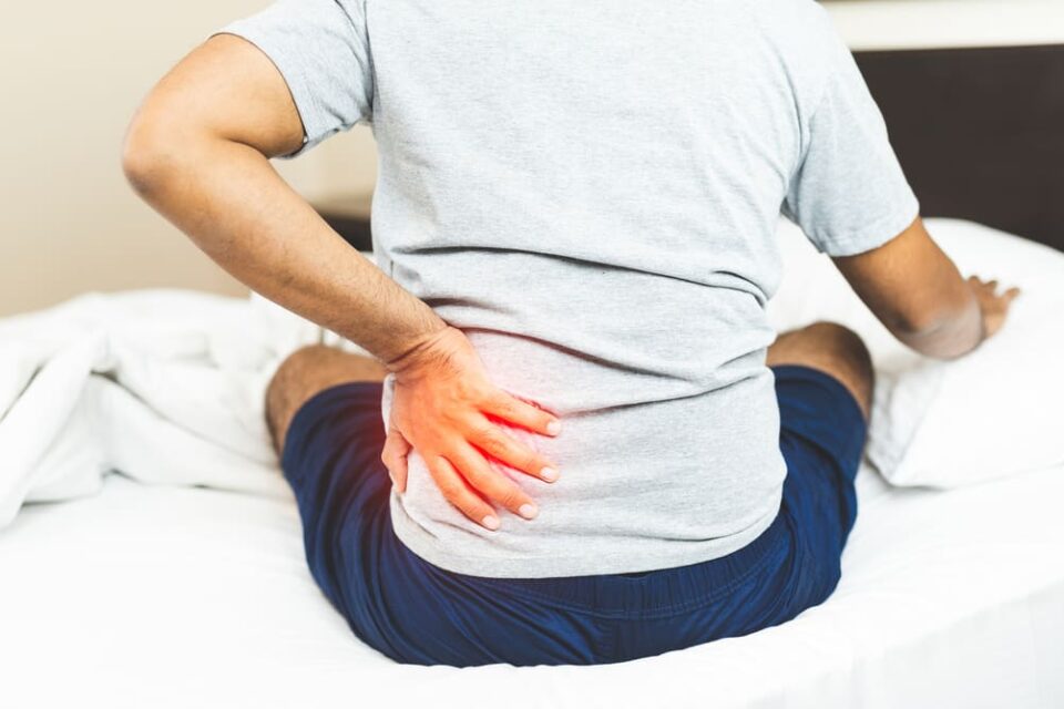 Sleeping position for back pain