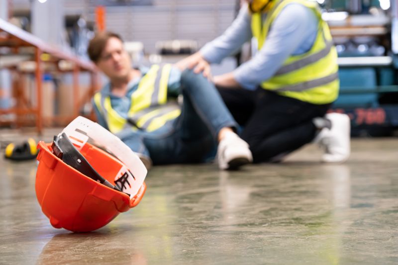 Man slipped and injured at work place